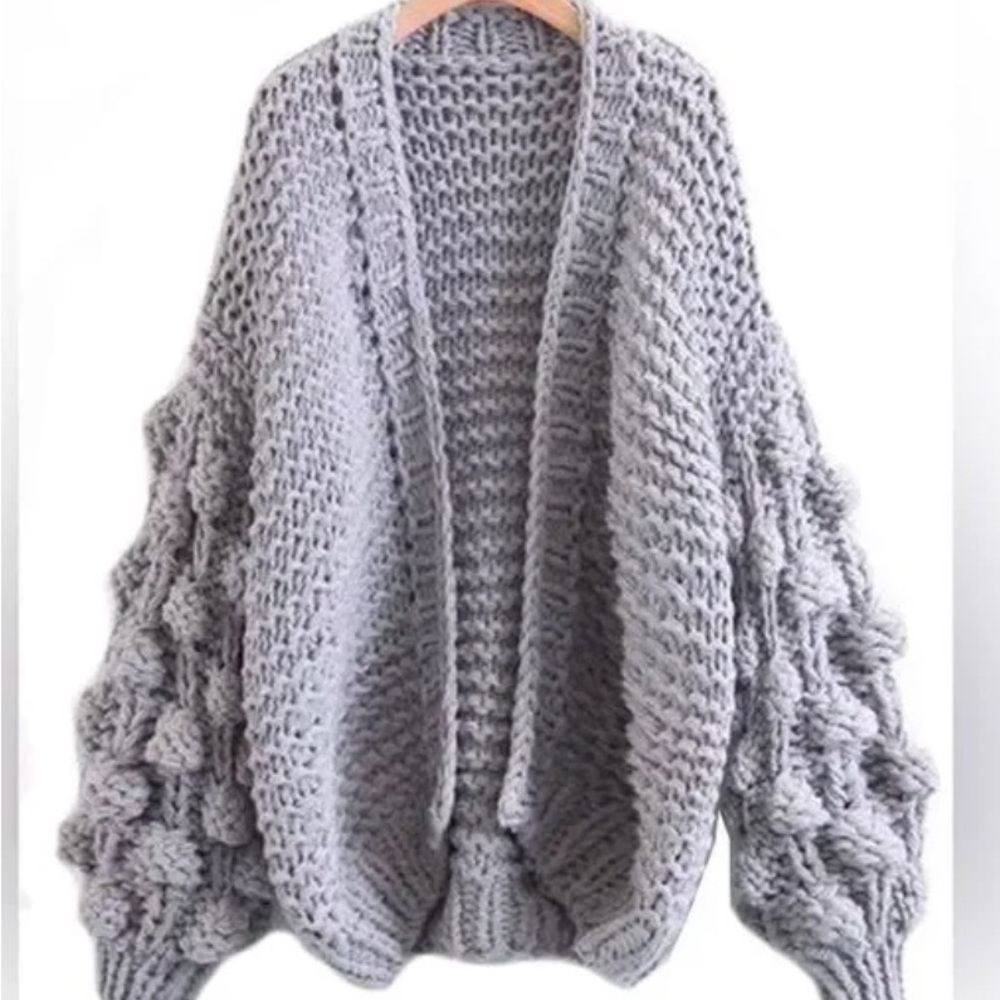 Womens Pom cardigan